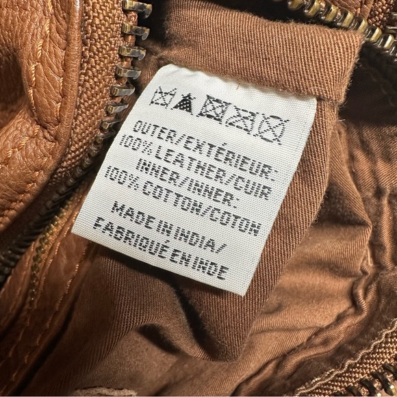 Free People Boho Brown Leather Hippie Messanger Bag - Picture 7 of 10